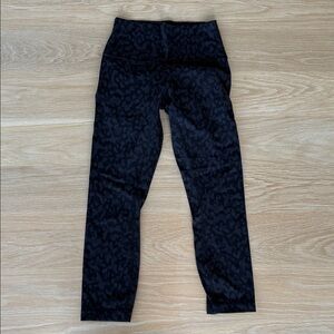 Lululemon Black Leopard Print Leggings